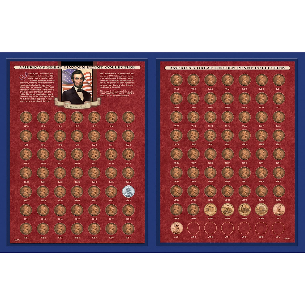 America's Great Lincoln Penny Collection 1909-2013 (including the 1922 Lincoln Penny)